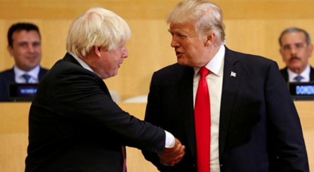 Trump ile Johnson, ABD-İngiltere ilişkilerini görüştü Trump ile Johnson, ABD-İngiltere ilişkilerini görüştü