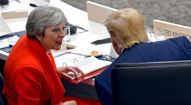 Trump, İngiltere Başbakanı May ile telefonda görüştü Trump, İngiltere Başbakanı May ile telefonda görüştü