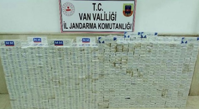 Van'da 19 bin 719 paket kaçak sigara ele geçirildi Van'da 19 bin 719 paket kaçak sigara ele geçirildi