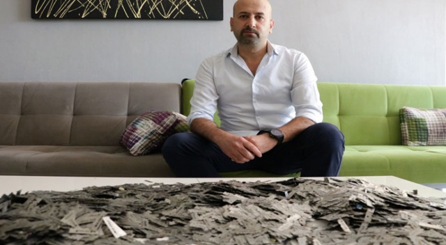 7 yılda 40 bin jilet biriktirdi 7 yılda 40 bin jilet biriktirdi