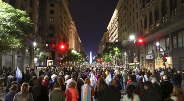 Arjantin'de hükümet karşıtı gösteri