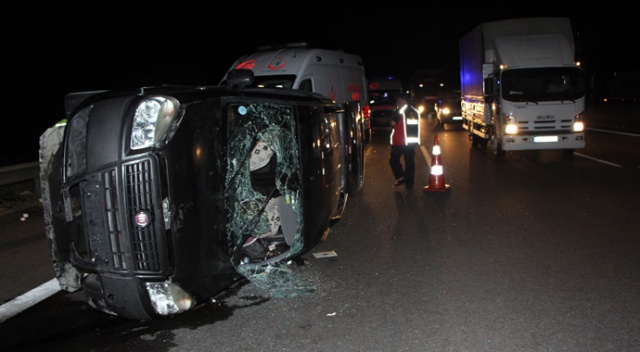 Cenaze dönüşü kaza: 2&#039;si çocuk, 6 yaralı