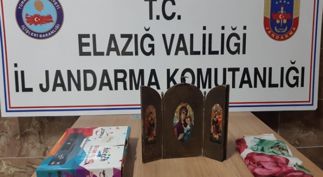 Elazığ'da tarihi “pirinç fresk" ele geçirildi