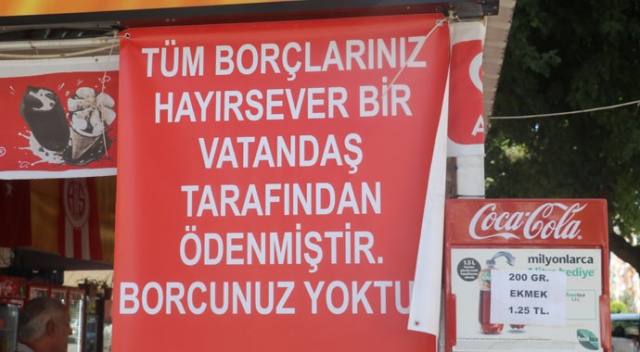 Gizemli hayırsever mahallenin tüm borçlarını tek kalemde ödedi