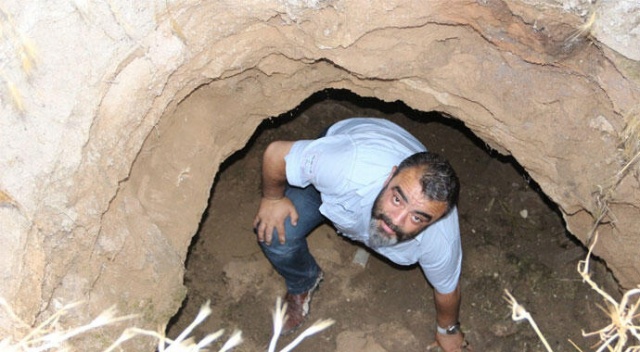 Kapadokya’da bahçe çöktü, ortaya yeraltı şehri çıktı
