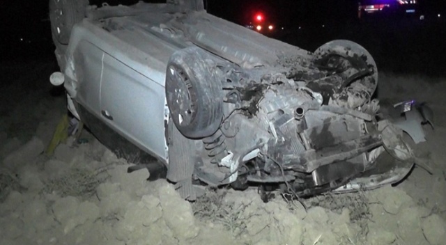 Otomobil tarlaya uçtu: 1’i bebek 5 yaralı