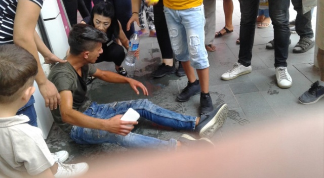 Piknik tüpü yüzüne patladı Piknik tüpü yüzüne patladı