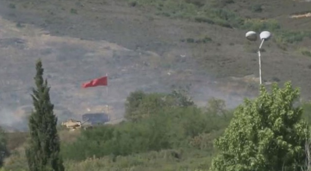 Tuzla&#039;da askeri bölgede yangın