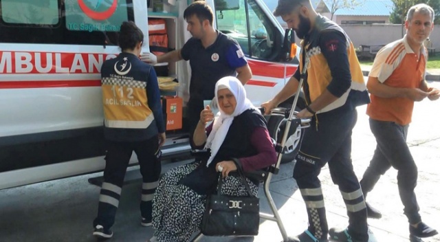 Yaşlı kadını çamaşır asarken yılan soktu Yaşlı kadını çamaşır asarken yılan soktu