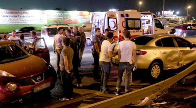 Bahçelievler'de zincirleme kaza: 1 yaralı Bahçelievler'de zincirleme kaza: 1 yaralı