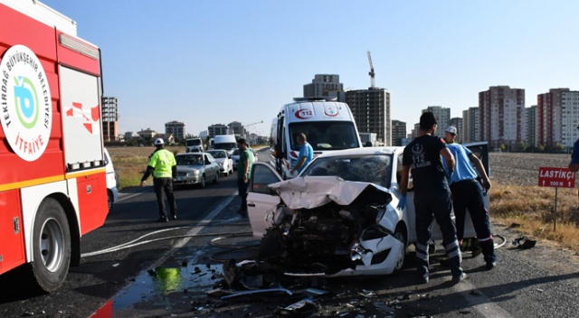 Çorlu’da kaza: 1 ölü, 3 yaralı Çorlu’da kaza: 1 ölü, 3 yaralı