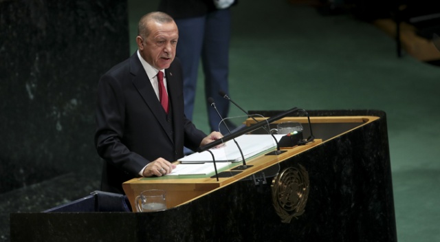 Cumhurbaşkanı Erdoğan BM Genel Kurulu'nda konuştu Cumhurbaşkanı Erdoğan BM Genel Kurulu'nda konuştu