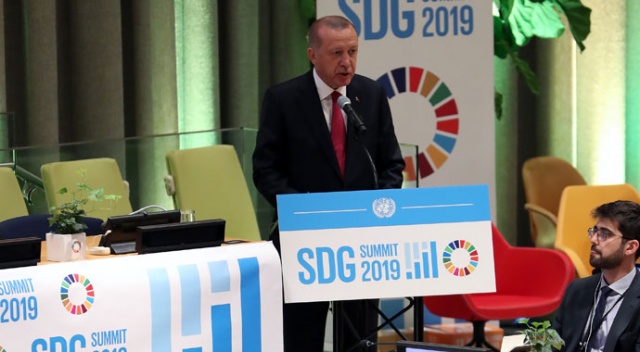 Cumhurbaşkanı  Erdoğan, Kalkınma Amaçları Zirvesi&#039;ne katıldı