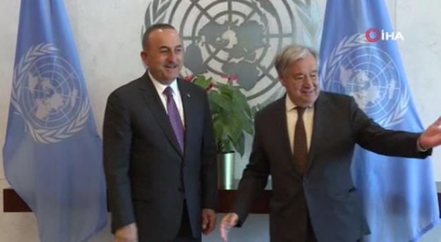 Dışişleri Bakanı Çavuşoğlu, BM Genel Sekreteri Guterres ile görüştü