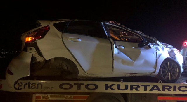 Elazığ'da otomobil takla attı: 1 ölü, 1 yaralı