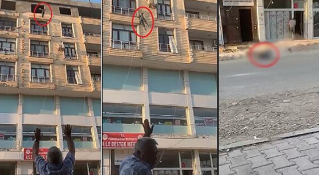 Genç kız 6'ncı kattan aşağı atladı Genç kız 6'ncı kattan aşağı atladı