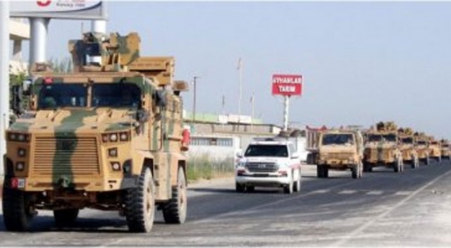 Güvenli Bölge için kullanılacak zırhlı araçlar Akçakale’ye getirildi Güvenli Bölge için kullanılacak zırhlı araçlar Akçakale’ye getirildi
