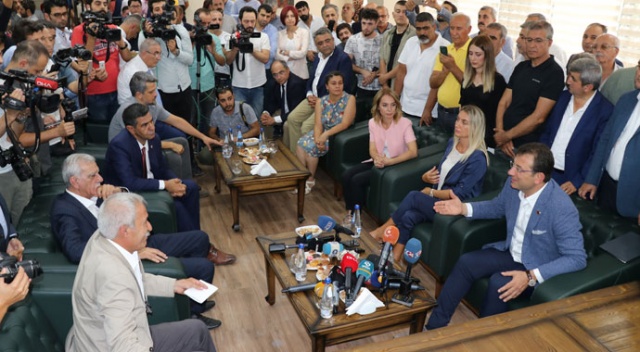 İmamoğlu’ndan  HDP’lilere ziyaret