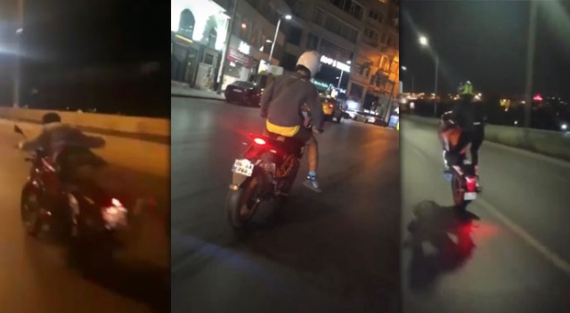 İstanbul’da motosikletli magandalar "yok artık" dedirtti