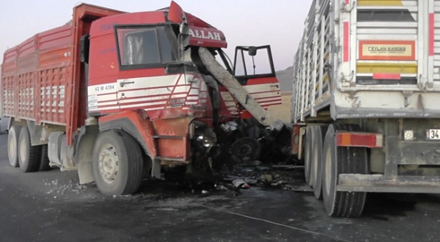 Konya’da kamyonla tır çarpıştı: 1 ölü, 1 yaralı Konya’da kamyonla tır çarpıştı: 1 ölü, 1 yaralı