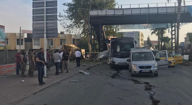 Adana'da çevik kuvvet servisine bombalı saldırı Adana'da çevik kuvvet servisine bombalı saldırı