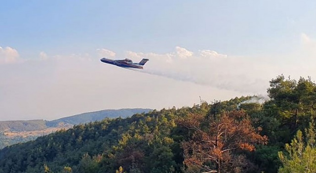 Rus yangın söndürme uçağı "Be-200 ES" Manisa'da test edildi Rus yangın söndürme uçağı "Be-200 ES" Manisa'da test edildi