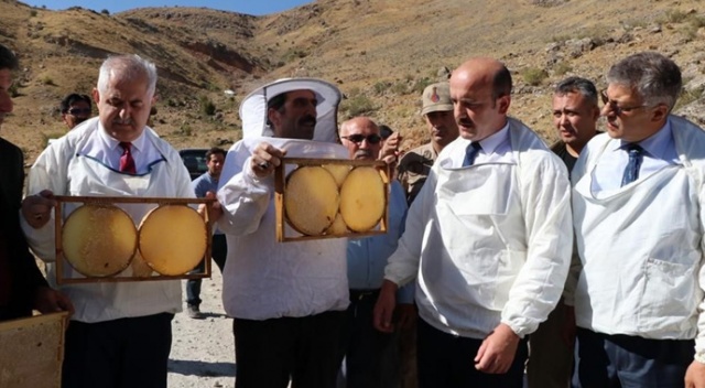 Verimli bal sezonu için şükür duasında arılar saldırdı Verimli bal sezonu için şükür duasında arılar saldırdı