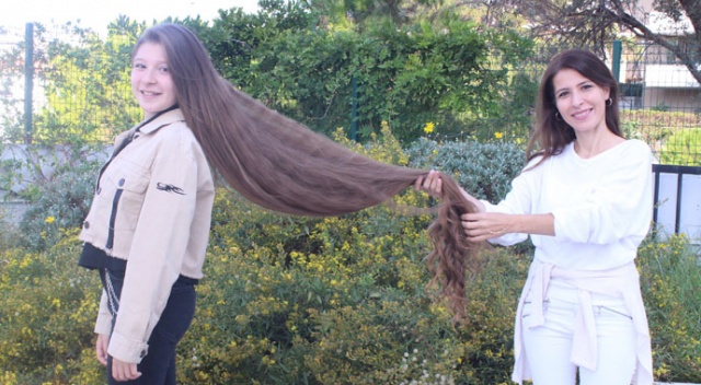 12 yaşındaki &#039;İzmirli Rapunzel&#039; dünya rekoru kırdı