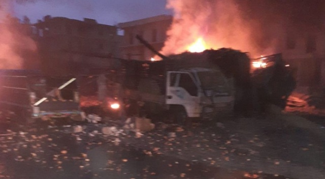 Afrin'deki patlamada ölü sayısı 9'a yükseldi Afrin'deki patlamada ölü sayısı 9'a yükseldi