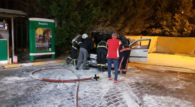 Benzin istasyonunda faciadan dönüldü Benzin istasyonunda faciadan dönüldü
