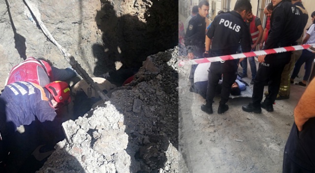 Esenyurt’ta yol çalışması sırasında toprak kayması