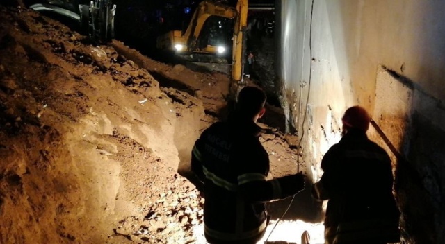 Kanalizasyon çalışmasında toprak kayması: 1 ölü