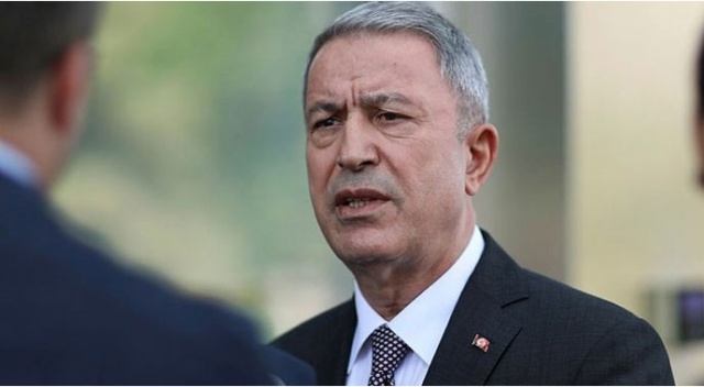 Bakan Akar'dan şehit asker için başsağlığı mesajı Bakan Akar'dan şehit asker için başsağlığı mesajı