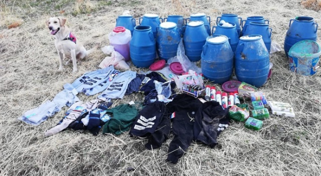 Bitlis’te PKK terör örgütüne ait malzeme ele geçirildi