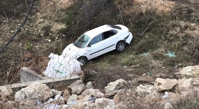 Karabük’te otomobil şarampole uçtu: 7 yaralı