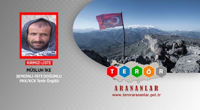PKK&#039;nın sözde &#039;Metina alan sorumlusu&#039; etkisiz hale getirildi