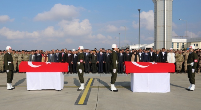 Şanlıurfa’da şehit olan 2 asker memleketlerine uğurlandı
