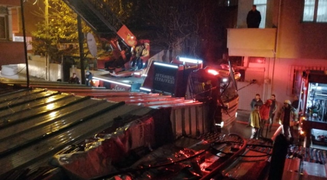 Ataşehir’de korkutan yangın