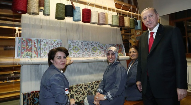 Cumhurbaşkanı Erdoğan, Hereke Halı Fabrikası’nı ziyaret etti Cumhurbaşkanı Erdoğan, Hereke Halı Fabrikası’nı ziyaret etti