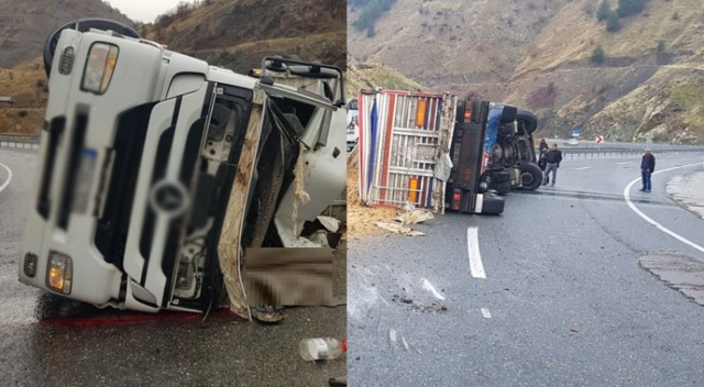 Elazığ’da kamyon devrildi: 1 ölü Elazığ’da kamyon devrildi: 1 ölü