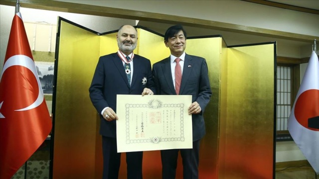 Japonya'dan Milli Savunma Bakan Yardımcısı Kavaklıoğlu'na devlet nişanı Japonya'dan Milli Savunma Bakan Yardımcısı Kavaklıoğlu'na devlet nişanı