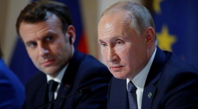 Putin ve Macron'dan Libya görüşmesi