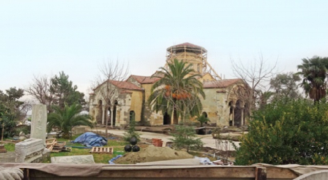 Ayasofya Camii'nde restorasyon sevinci Ayasofya Camii'nde restorasyon sevinci
