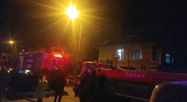 Baca yangınını itfaiye söndürdü