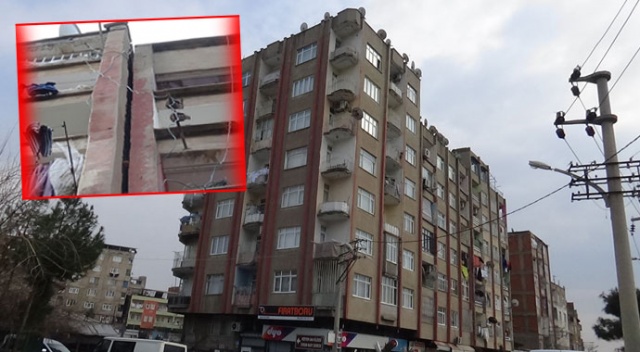 Depremin ardından korkutan görüntü! Bitişik yapılar deprem sonrası ayrıldı