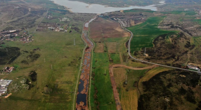 Kanal İstanbul güzergahı havadan görüntülendi