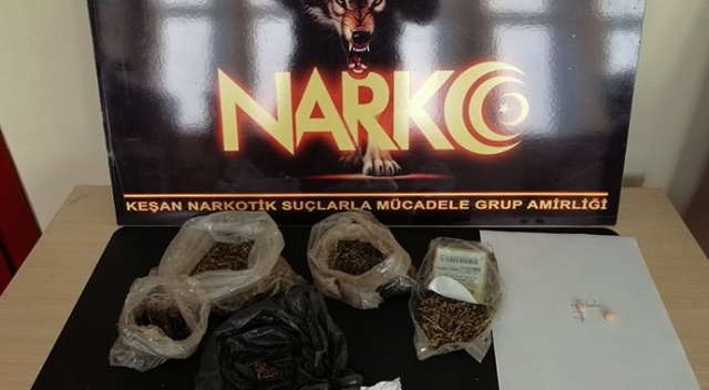 Keşan'da uyuşturucu satıcısı tutuklandı