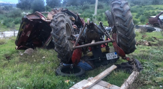 Kontrolden çıkan traktörde hayatını kaybetti Kontrolden çıkan traktörde hayatını kaybetti