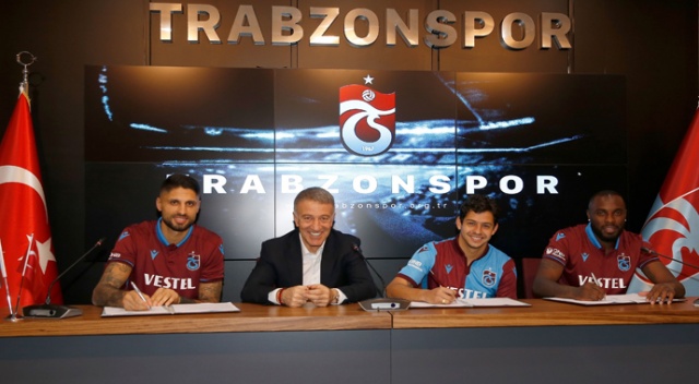 Trabzonspor, Guilherme, Da Costa ve Messias ile sözleşme imzaladı