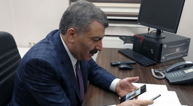 Bakan Koca, Çin'den getirilerek gözlem altında tutulanlarla telefonla görüştü Bakan Koca, Çin'den getirilerek gözlem altında tutulanlarla telefonla görüştü